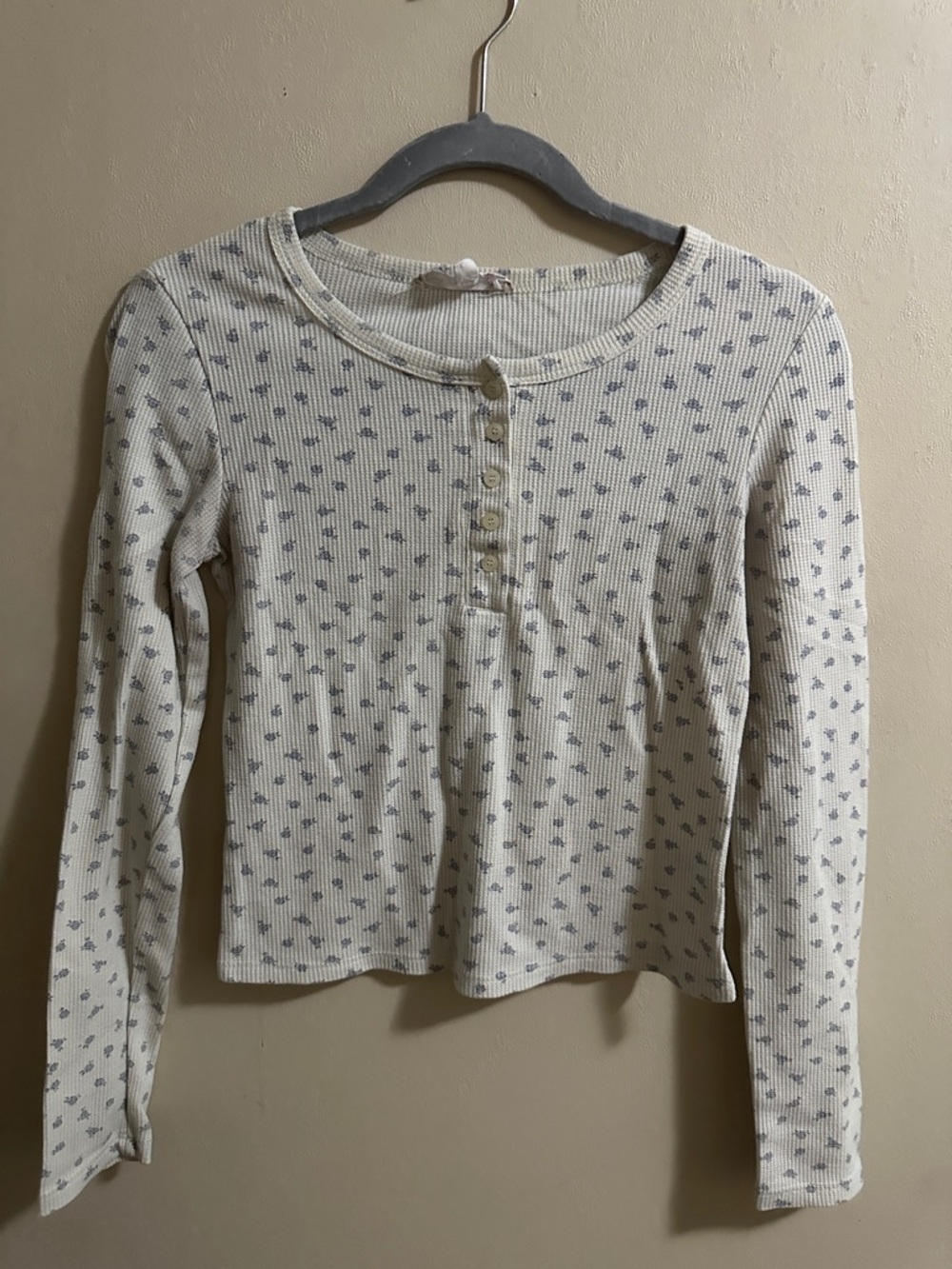 Youth Ribbed Henley Long Sleeve